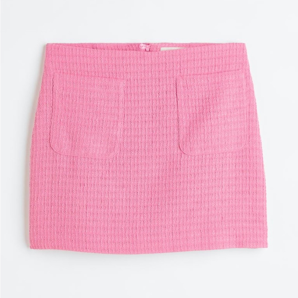 H&M Pink Woven Mini Skirt